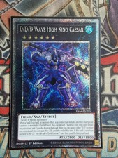 D/D/D Wave High King Caesar RA04-EN290 Platinum Secret Rare NM 1st Yugioh