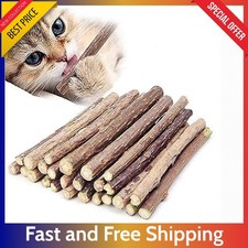 10PCS Catnip Sticks for Cats - Natural Silvervine Matatabi Chew Toys Dental Care