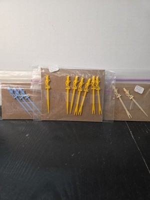 Mr. Peanut Planter's Hors d'oeuvres Picks Vintage Plastic Lot of 12