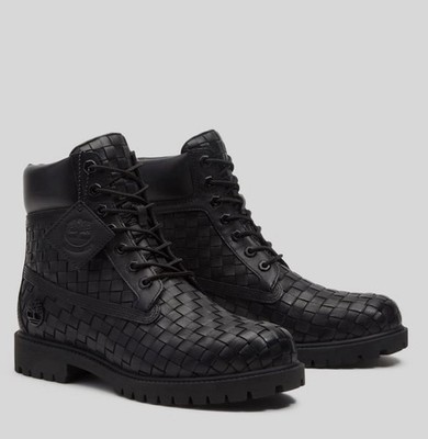 *New* Timberland 6 Premium Woven Full Grain Boot BLACK TB0A6FD6