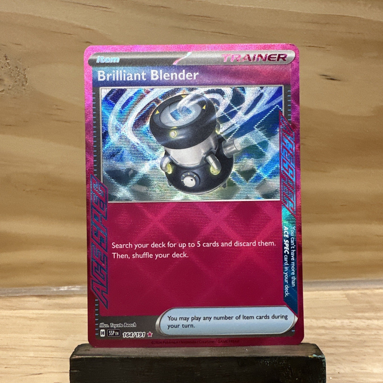 Brilliant Blender 164/191 Surging Sparks Item Trainer NM Near Mint