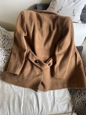 Fabulous Designer ORLA KEILY Camel Wool Mohair Swing A Line Winter Coat UK10-12