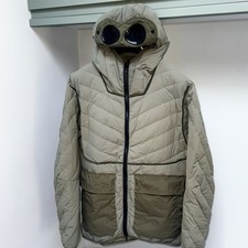 CP Company Puffer Jacket Coat Large Green Monobloque Down ptp22” RRP £625