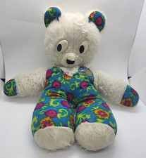 Vintage Soft Children's Toy Teddy Bear USSR Multicolored Needs Restoration 38 cm