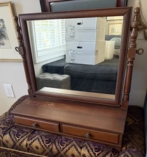 Willett Wildwood Cherry 2 Drawer Shaving Mirror