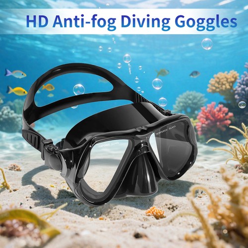 Schwimmbrille Schnorchel Tauchmaske für Erwachsene Herren Damen, Antibeschlag 180° klar - Bild 9 von 10
