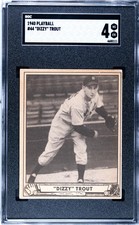1940 Playball Dizzy Trout #44 SGC 4
