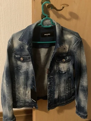 DSQUARED2 Herren Jeansjacke Gr. 48 Neu mit Etikett S74AM1136 Denim Destroyed - Bild 1 von 4