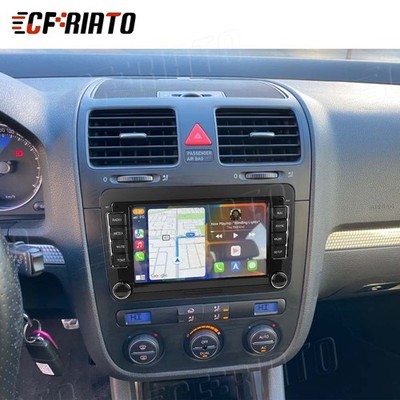4+64G Android 15 Autoradio Carplay GPS RDS Navi für VW Golf V5 MK5 A5 1K 2003-09