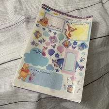 Vintage Hallmark Disney Winnie the Pooh scrapbook journal stickers