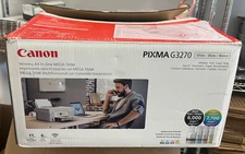 Canon PIXMA G3270 MegaTank All-in-One Wireless Inkjet Color Printer (White)
