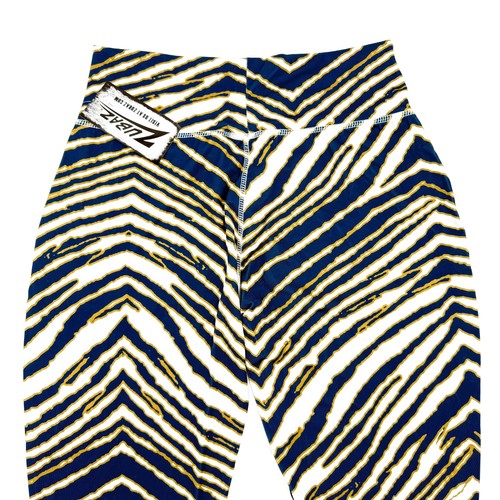 ZUBAZ MARINEBLAU & METALLIC GOLD ZEBRA-STREIFEN LEGGINGS - GRÖSSE LARGE - NEU MIT ETIKETT - Bild 5 von 14