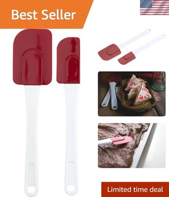 Everyday Silicone Spatula Set - 2-Pack Heat Resistant & Odor Resistant Tools