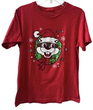 BUC-EE’s Christmas Holiday Tree Rocking Around Graphic T Shirt Adult Small Red