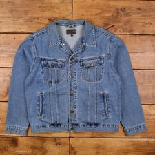 Vintage Lee Workwear Jacke L Denim Trucker Bl...