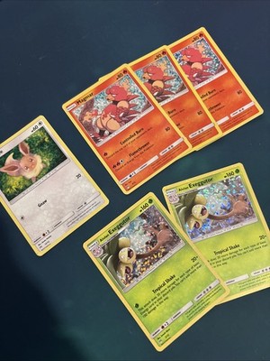 6x Pokemon McDonalds Collection 2019 Eevee #12 Magmar #03 Exeggutor #02 LP Holo