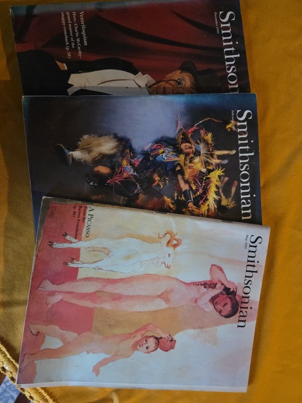 Lot Of 3 Smithsonian Magazines  December, February,  May 1993