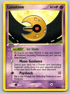 Lunatone 20/92 Rare Legend Maker Pokemon Lightly Played