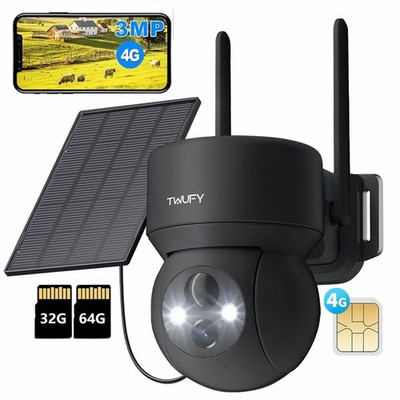 4G Kamera überwachungskamera aussen AKKU Solar 3MP PTZ Camera mit SIM Karte