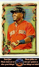 David Ortiz Silver Portrait 2023 Topps Allen & Ginter #178 Boston Red Sox