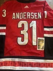 Frederik Andersen Carolina Hurricanes SIGNED HOCKEY Jersey JSA COA