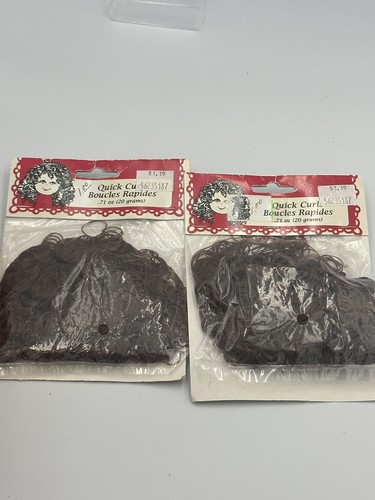 Fibre Craft Quick Curls 3222-50 Dark Brown .71 oz New Sealed 2 Packs 1996 - Picture 10 of 13