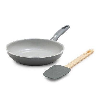 GreenPan Dover 8  Frying Pan Skillet with Spatula, Non-Toxic PFAS-Free Ceramic N