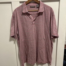 Cremieux cotton Linen Blend men  s polo XL    Fast processing  shipping    