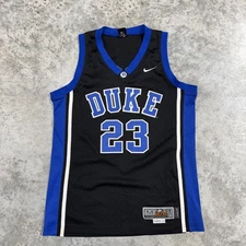 Duke Blue Devils Jersey Mens Medium Black Blue NCAA Basketball Nike Elite 23
