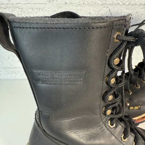 Ad Tec Wildfire: Men's 10" Classic Fireman Boot 1964 black 7.5Wide MSRP $168 - Picture 2 of 15
