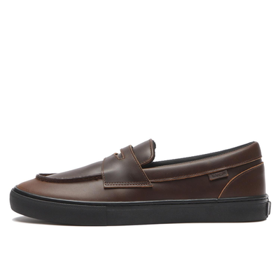 Vans Loafer Leather Brown Black BILLY'S Exclusive V196CF BLS Men's
