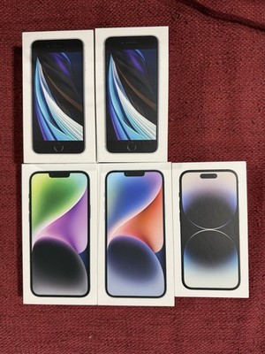 Lot of 5 Empty iPhone Boxes