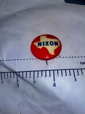 Richard Nixon Texas Campaign Button  1