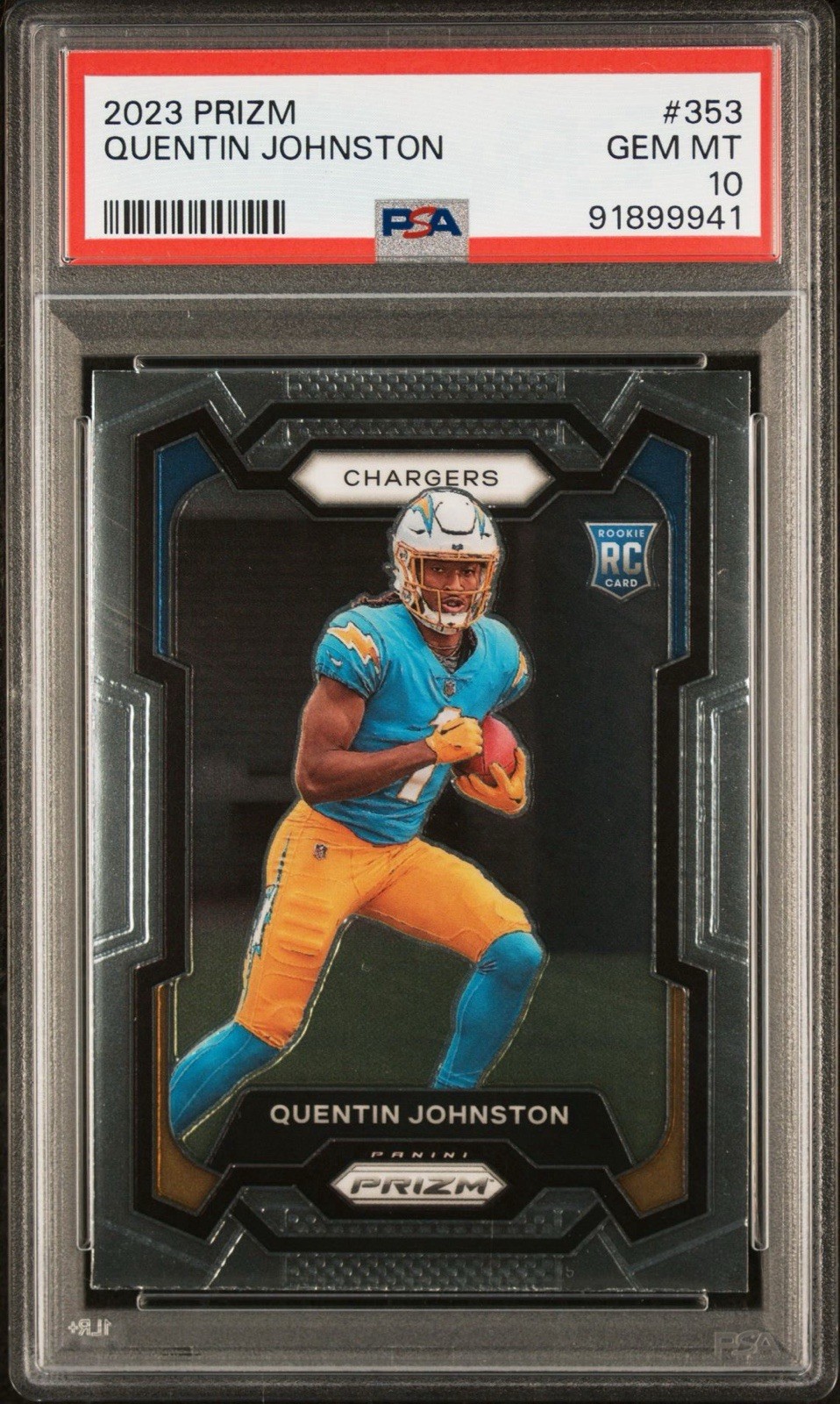 2023 Panini Prizm - Rookies Quentin Johnston #353 PSA 10