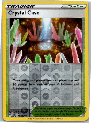 Crystal Cave Uncommon SWSH07: Evolving Skies 144/203 NM Reverse Holo