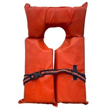 Adult Universal Life Jacket Type II PFD Orange 30-52 Chest Boat Safety Vest