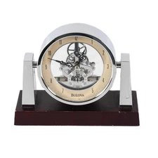 Art Deco-Style Bulova Largo Desk Clock