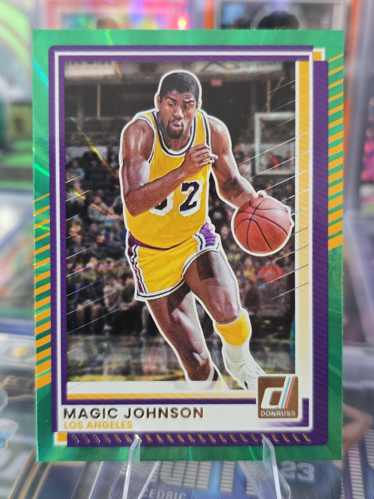 2025-26 Panini Donruss Basketball Magic Johnson #141 Green Lazer