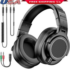 Professional Studio Headphones 50mm Drivers Over Ear Noise Isolation Comfortable