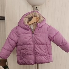 Baby Gap ColdControl Max Purple Sherpa Lined Puffer Jacket Toddler 3 Years Coat