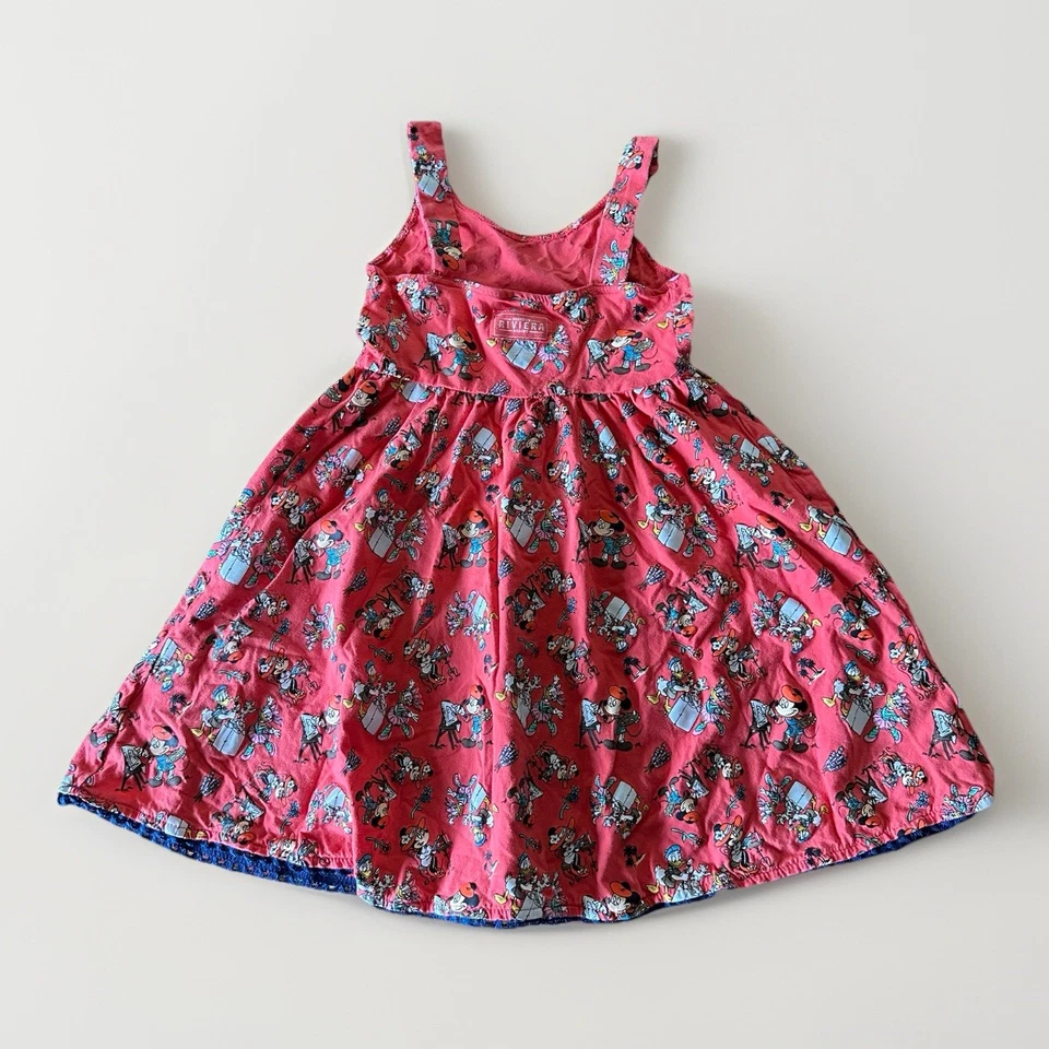 Vestido Solero Disney Parks Riviera Resort Francés Mickey And Friends Niñas Talla Pequeña Foto 3 de 4