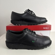 Image of NEW Kickers Kick Lo Core shoes - Leather - UK 10 EU 44 - Black