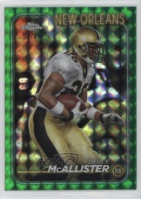 2024 Topps Chrome Green Geometric Refractor 53/99 Deuce McAllister #136 1c0s