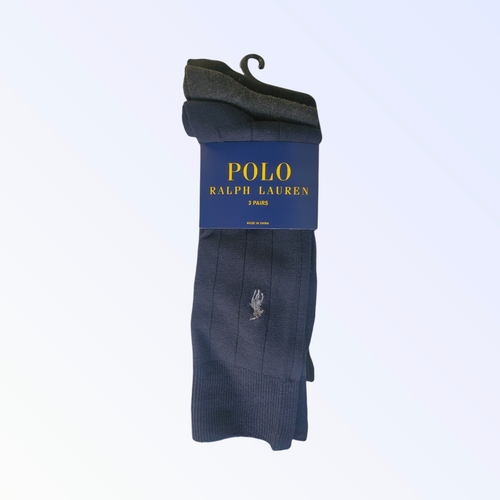 3 Pairs Men's Polo Ralph Lauren Assorted Dress Socks,  Solid, Stripes & Argyle - Picture 12 of 32