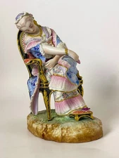 ANTIQUE VION & BAURY MARKED FRENCH PORCELAIN BISCUIT FIGURINE OLD PARIS