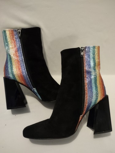 Free People X Farylrobin Marley Spectrum Heel Boot Women's 37 US 7 Rainbow Boho - Picture 2 of 20