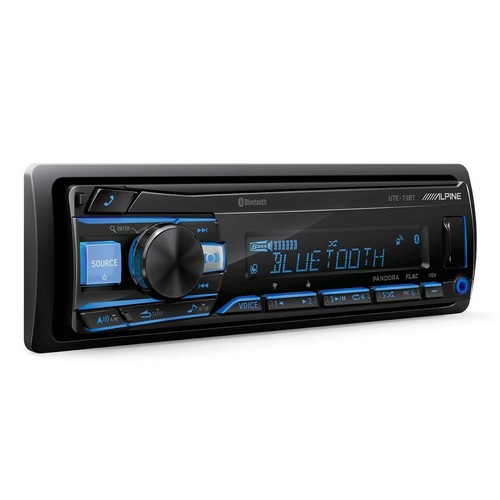 Alpine UTE-73BT, Single-DIN Digital Media Stereo w/ Bluetooth, USB & Auxiliary - Picture 2 of 4