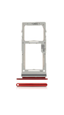 Dual Sim Card Tray Compatible For Samsung Galaxy Note 10 Lite Aura Red
