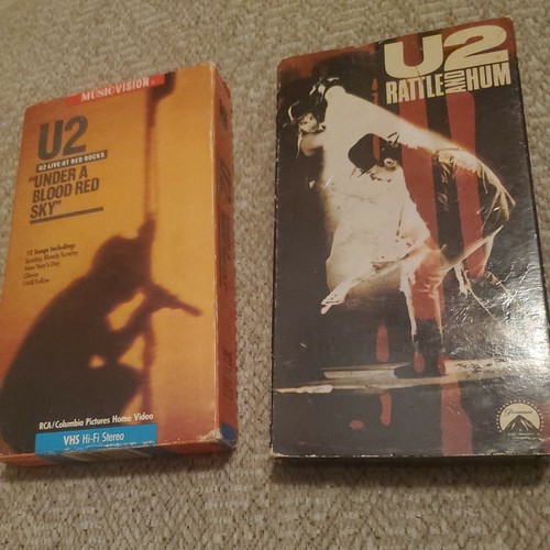 U2 - Rattle and Hum & Under A Blood Red Sky (2 VHS Bundle) Concerts USA Tour - Picture 8 of 8
