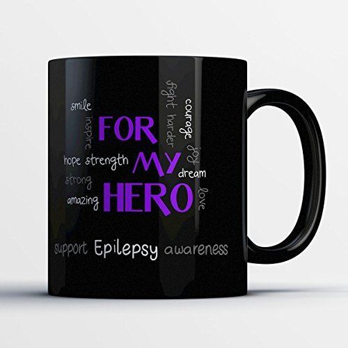 Awareness Coffee Mug Epilepsy Awareness Adorable 11 oz Black